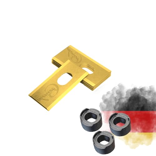Genisys Titan Klingen kompatibel mit Dreame Mova A1 A2 Mähroboter Ersatz Messer - LongLife Edelstahl [bruchsicher DIN EN 50636 geprüft], Stück:12 + 12 Muttern von Genisys