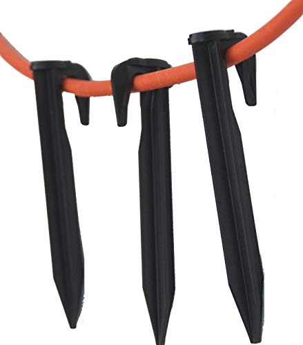 Haken Nägel bis 5,5 mm Kabel kompatibel für Ferrex ® Mähroboter Befestigungs Heringe Erdanker von Aldi - verstärkter HQ ABS, Stück:2500 von Genisys