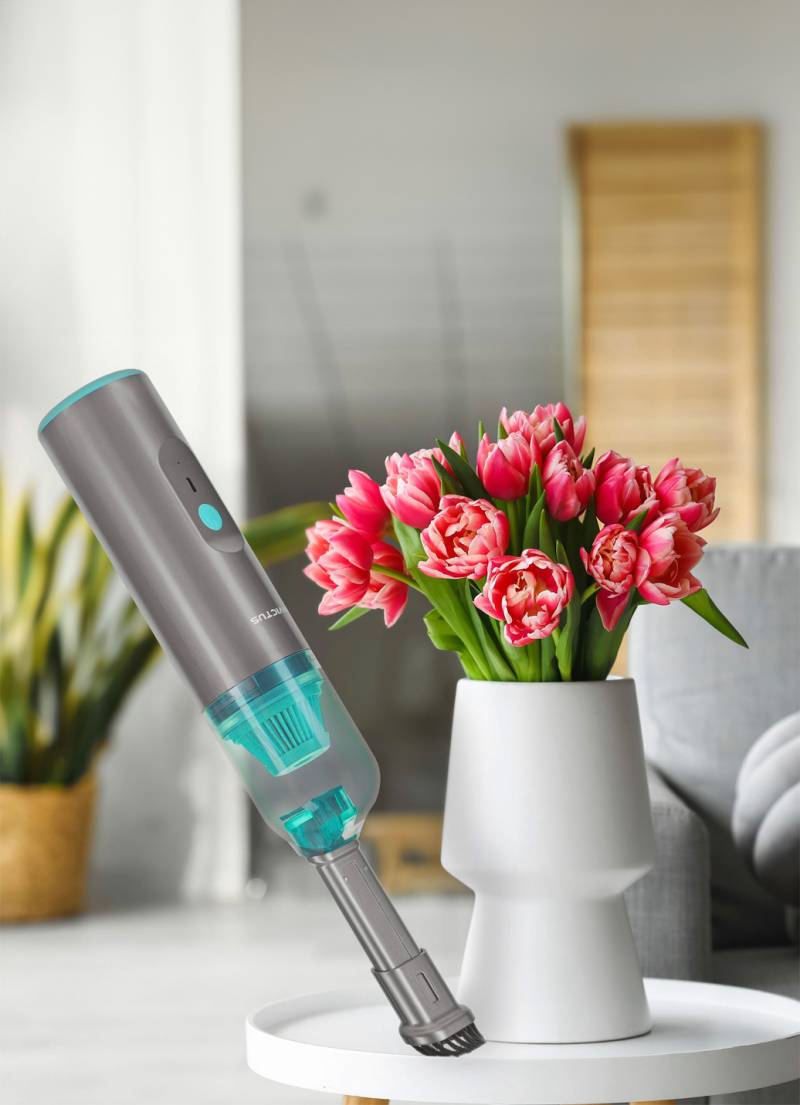 "Genius" 2-in-1 Akku Handstaubsauger und Luftpumpe, Akku-Handsauger "INVICTUS ONE Home", Anthrazit von Genius