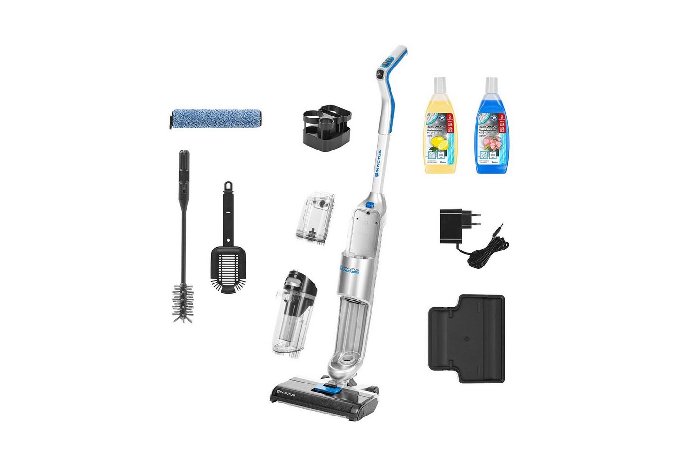 Genius Akku-Bodenstaubsauger INVICTUS WD7 Kabelloser Nass- und Trockensauger Deluxe-Set 17-tlg, Selbstreinigungsfunktion Genius Akku-Bodenstaubsauger INVICTUS WD7 Kabelloser Nass- und Trockensauger Deluxe-Set 17-tlg, Selbstreinigungsfunktion von Genius