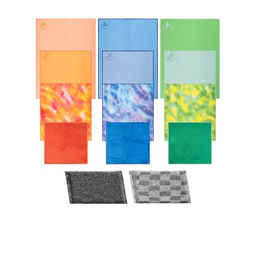 Genius CLIA Wunder Mikrofasertücher Set 14-TLG. (inkl. Genius CLIA Genie Schwämme) von Genius