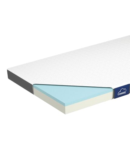 Genius Eazzzy Topper Classic 120x200cm Höhe 7 cm H2 H3 - orthopädische Matratzentopper für Matratze & Boxspringbett aus Gelschaum | Matratzenauflage 120x200 für Allergiker + Bezug von Genius