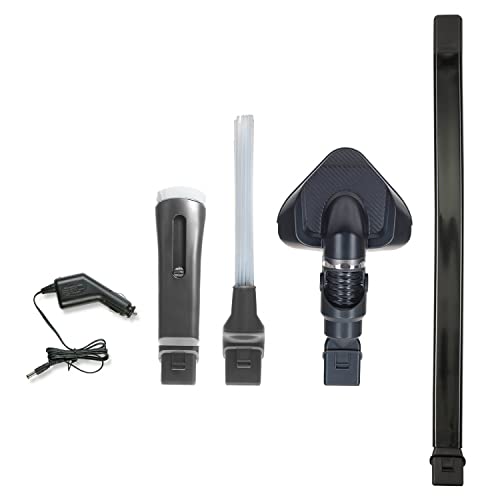 Genius Invictus ONE 3.0e Handstaubsauger 5 TLG. Zubehörset – Staubset für Invictus One 3.0e, Flexibl Soft-Bürste, Abstaub-Bürste, Flexiblefugendüse, Dreieck-Bodendüse, mit KFZ-Adapter von Genius
