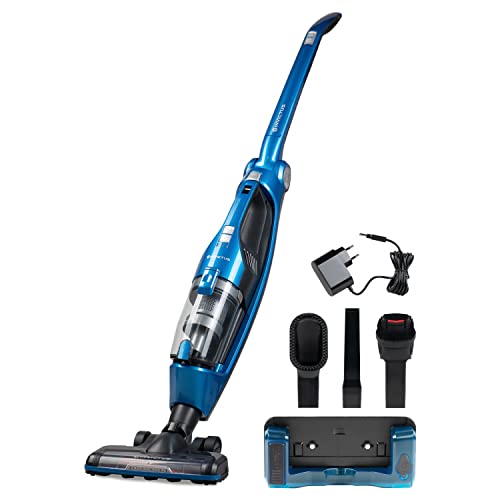Genius Invictus M7 2 in 1 Akkustaubsauger Handstaubsauger Beutellos mit Tierhaarbürste Wishfunktion BLDC Motor Drehgelenk Freistehend (Set 8-TLG.) von Genius