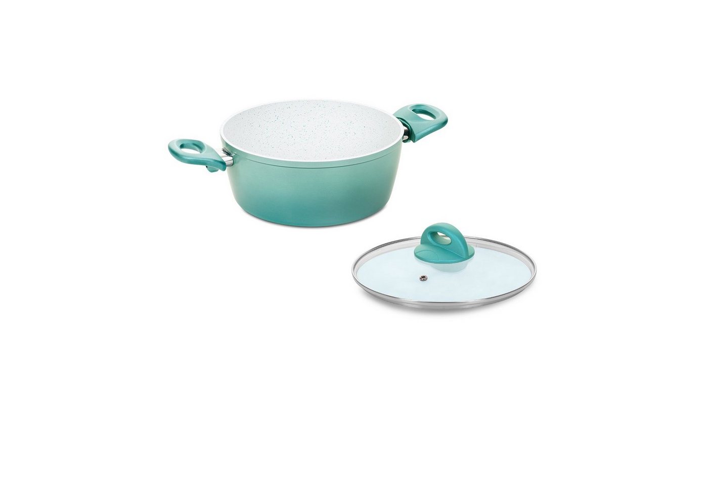 Genius Kochtopf Cerafit Revolution Kochtopf 22 CM 2-tlg., Fleisch Braten Topf, Aluminium (2 tlg. Set, Topf mit Deckel), Genius Kochtopf Cerafit Revolution Kochtopf 22 CM 2-tlg von Genius