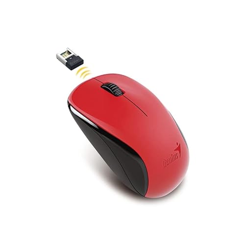 Genius Maus NX-7000 V2 Rot 1200dpi SS Optisches Kabel USB PC von Genius