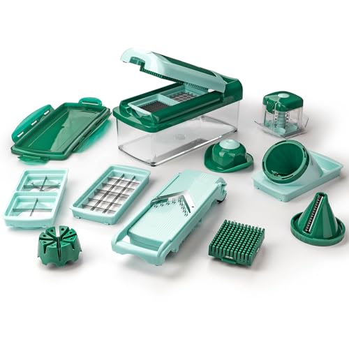 Genius Nicer Dicer Fusion Smart Julietti | Mint-Grün | 16 Teile | Alles-Schneider | Reiben | Julienne | Spiralen | Hobeln | Würfeln | Schneid-Gerät | Bekannt aus TV | NEU, 28.5 x 21 x 16.3 cm Genius Nicer Dicer Fusion Smart Julietti | Mint-Grün | 16 Teile | Alles-Schneider | Reiben | Julienne | Spiralen | Hobeln | Würfeln | Schneid-Gerät | Bekannt aus TV | NEU, 28.5 x 21 x 16.3 cm von Genius