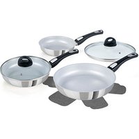 Genius Pfannen-Set Cerafit Steel silber 7-tlg. von Genius