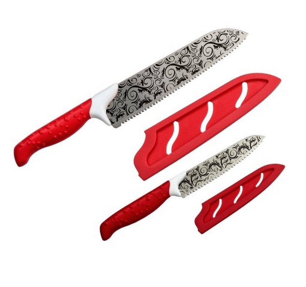 Genius Universalküchenmesser Genius - Magic Cut Universal Messer Set rot Kochmesser Küchenmesser Genius Universalküchenmesser Genius - Magic Cut Universal Messer Set rot Kochmesser Küchenmesser von Genius