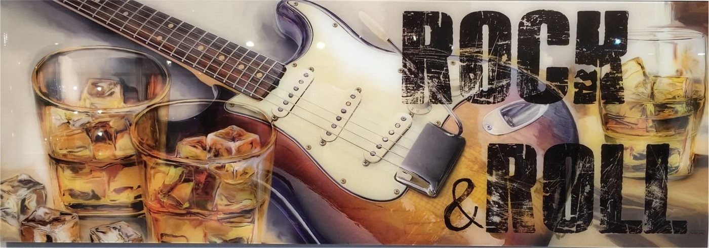 Genius Glasbild Glasbild 95x33cm Wandbild Bild Rock N Roll 11229-26 Genius Glasbild Glasbild 95x33cm Wandbild Bild Rock N Roll 11229-26 von Genius