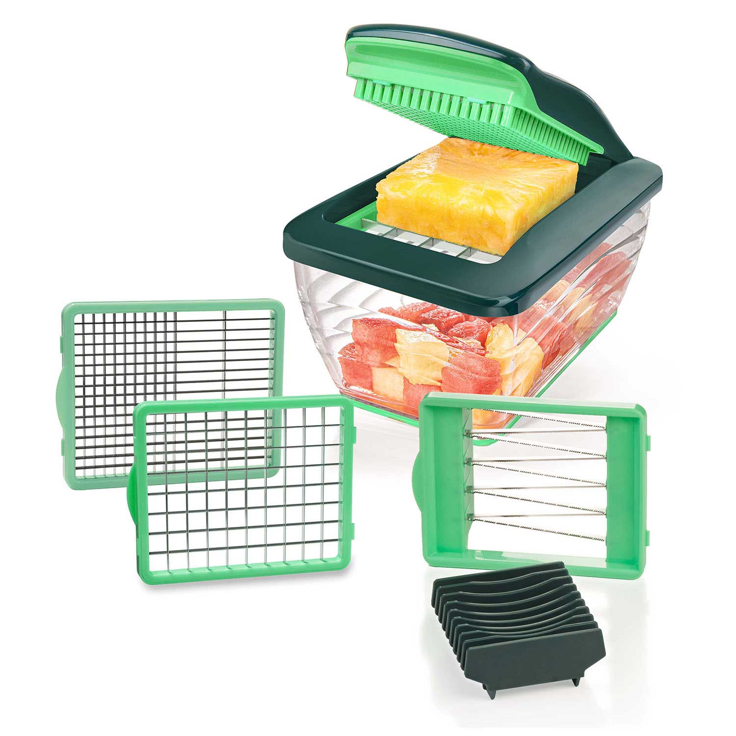 Nicer Dicer Chef S | Set 7-tlg. (Grün) von Genius