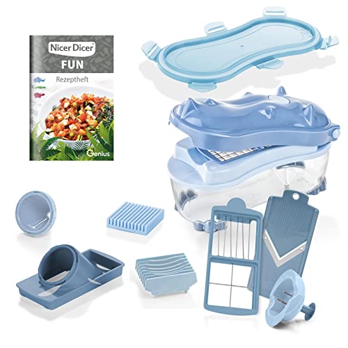 Genius Rhino Chef Set 21-tlg. - Küchenhelfer - Food Slicer - Blau - Kunststoff, Edelstahl Genius Rhino Chef Set 21-tlg. - Küchenhelfer - Food Slicer - Blau - Kunststoff, Edelstahl von Genius