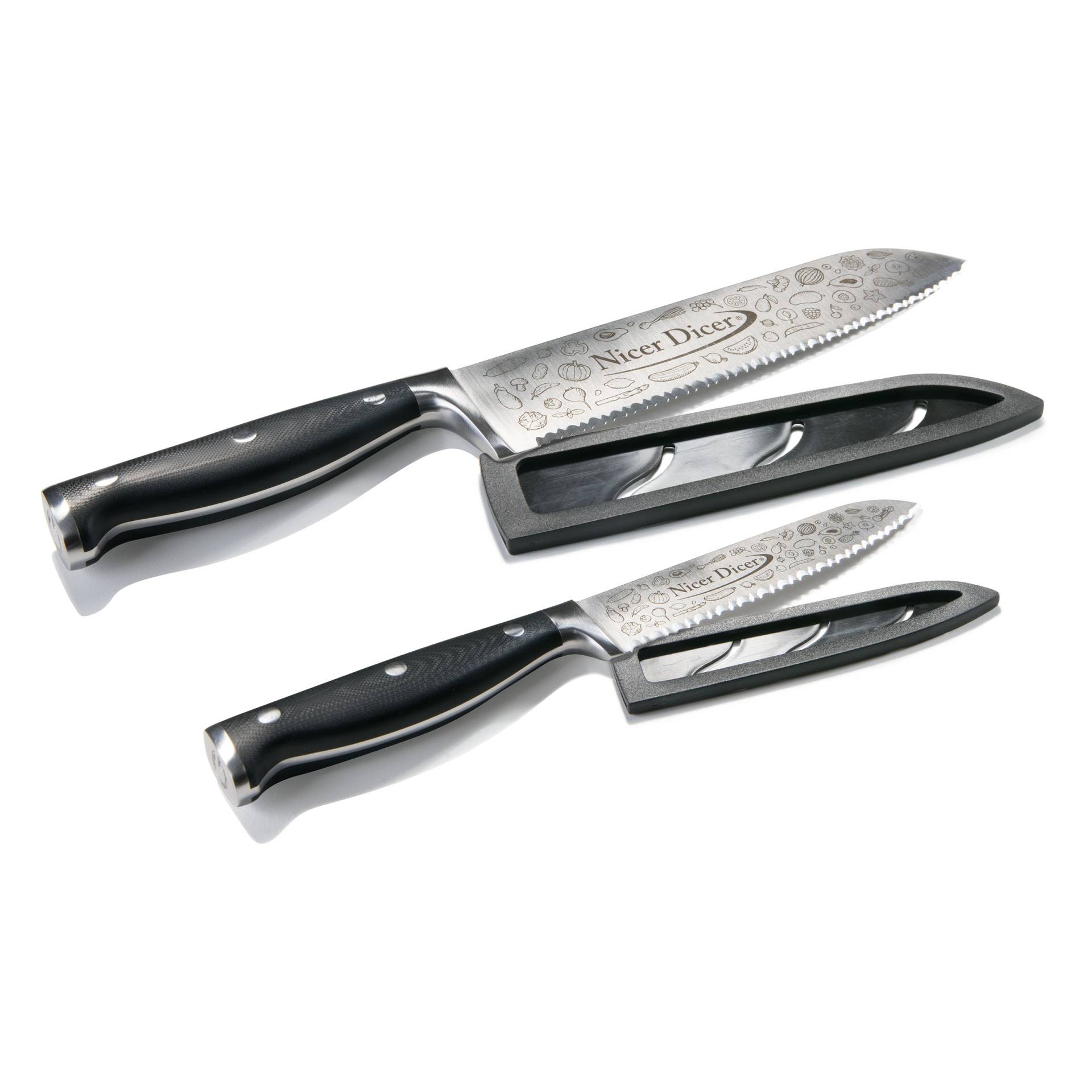 Nicer Dicer Knife Professional Messer-Set | 4-tlg. von Genius