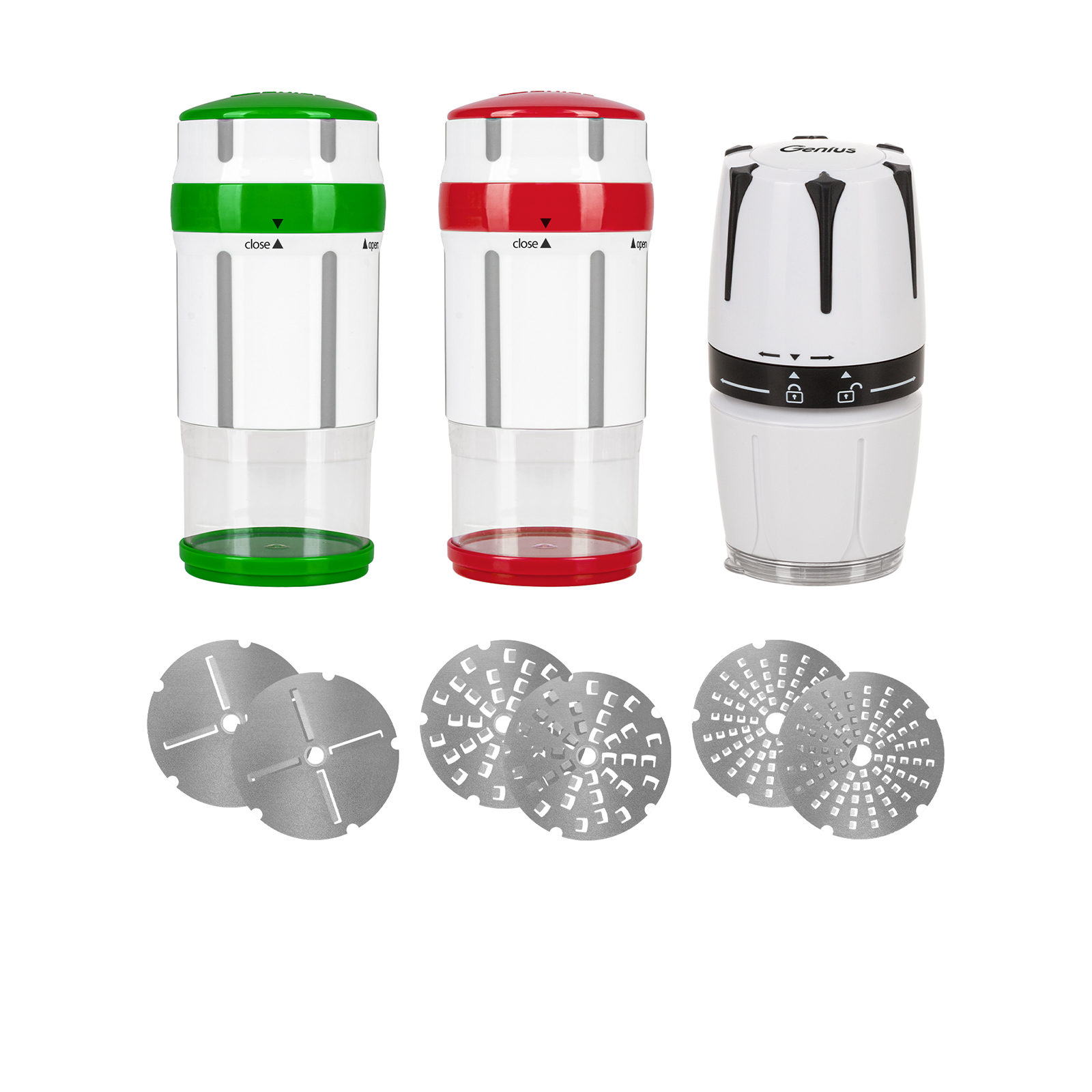 Nicer Dicer Maestro | Set 13-tlg. inkl. Knoblauchschneider G10 Nicer Dicer Maestro | Set 13-tlg. inkl. Knoblauchschneider G10 von Genius