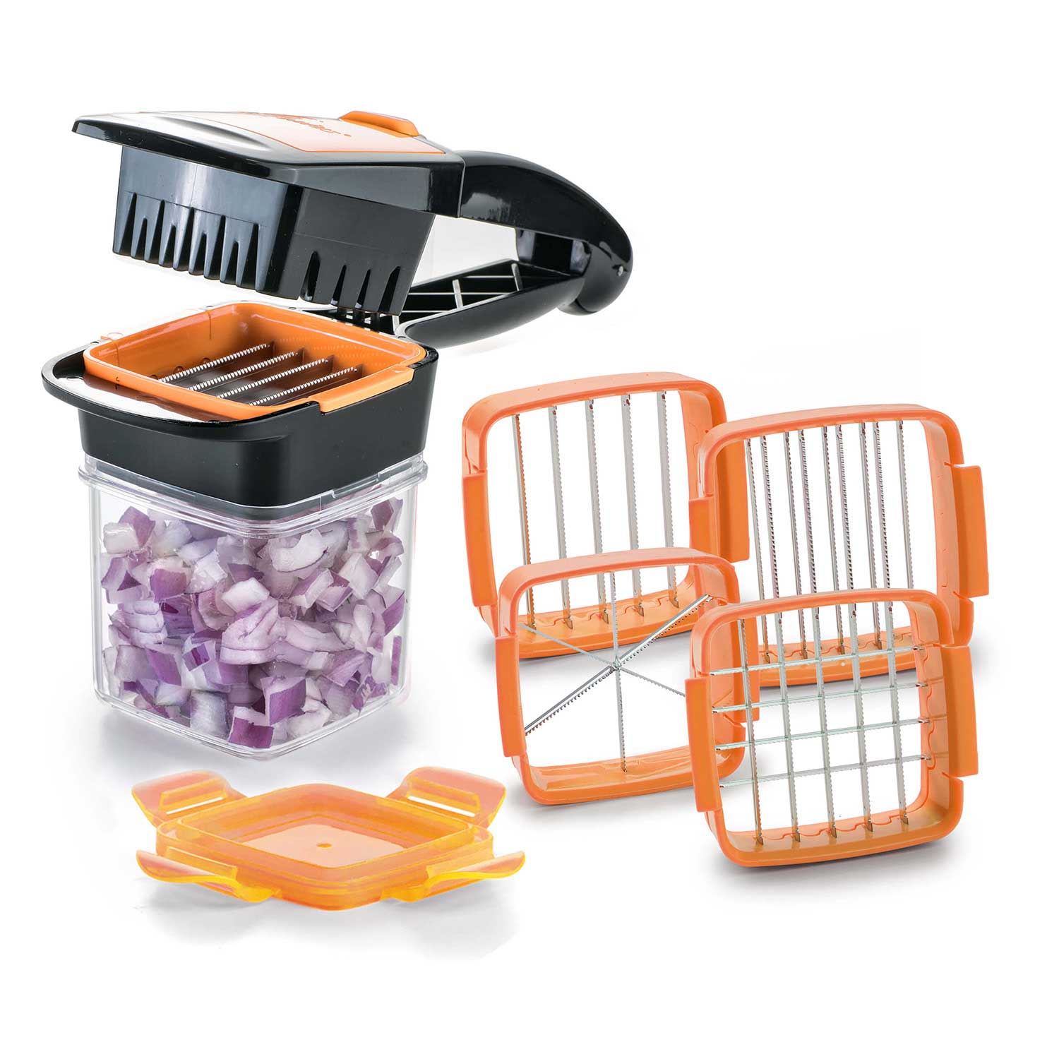 Nicer Dicer Quick  | Set 7-tlg. (Brombeere) von Genius