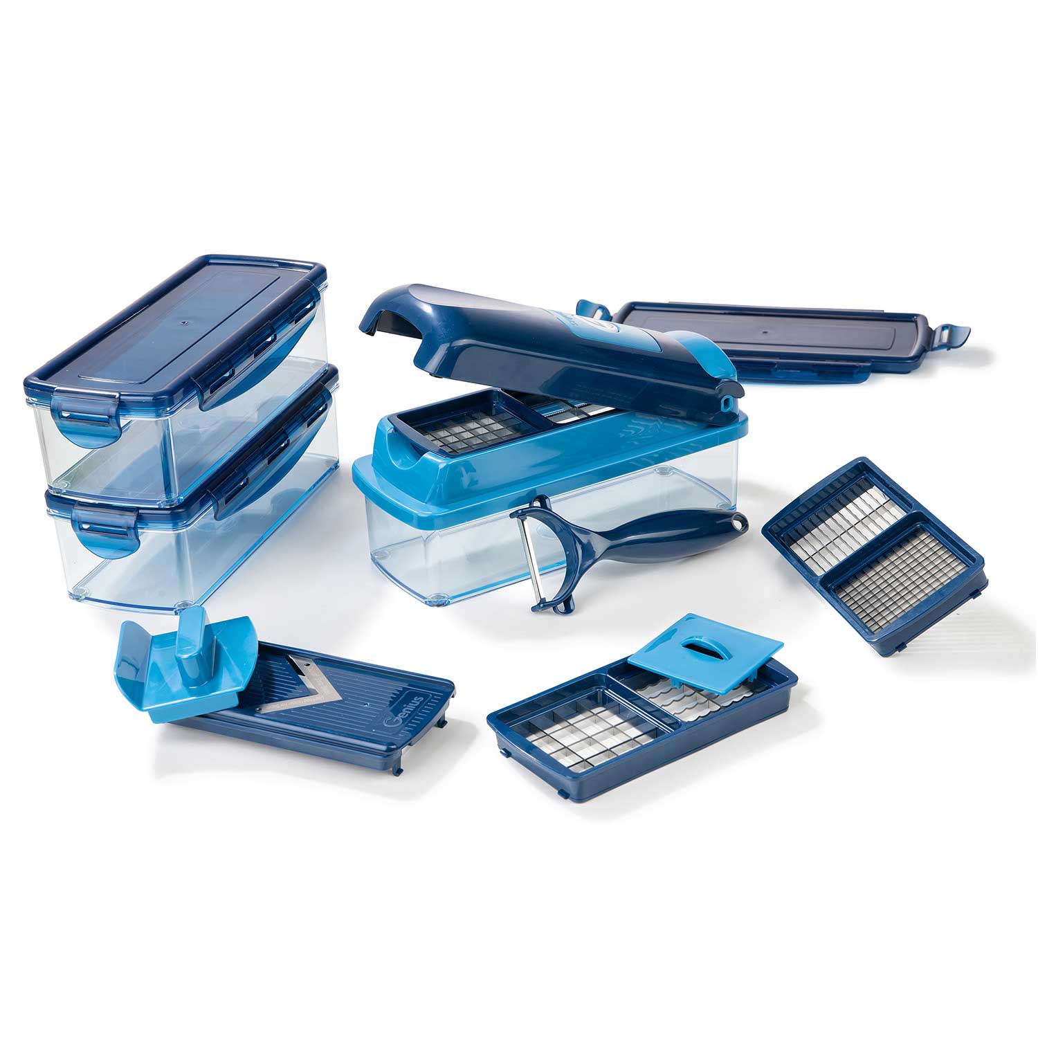 Nicer Dicer smart | Set 14-tlg. (Kiwi) von Genius