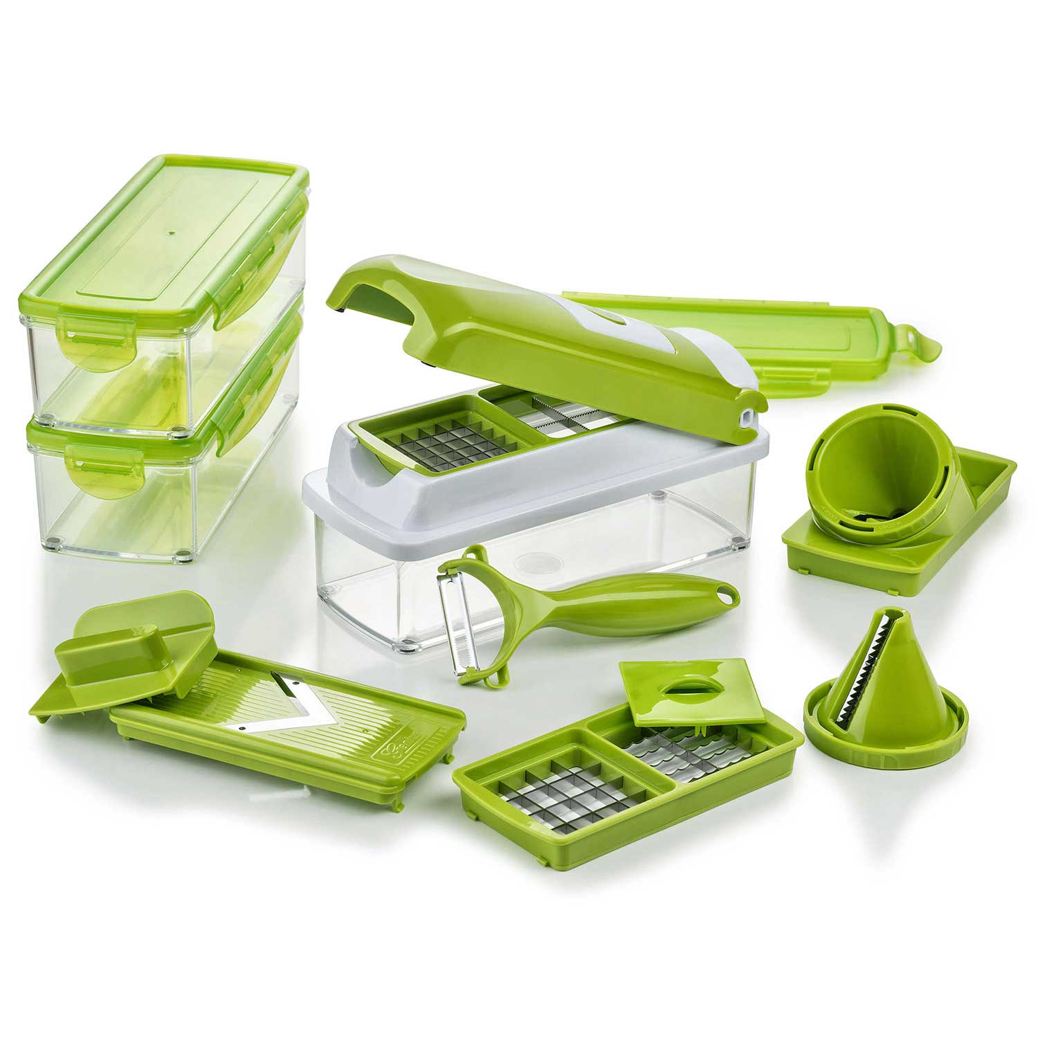 Nicer Dicer smart | Set 16-tlg. (Grün) von Genius