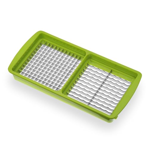 Genius Messereinsatz Nicer Dicer Smart 5 x 5, 5 x 30 mm manuell Küchen Kitchen Zwiebelschneider, Würfelschneider, Multizerkleiner für Obst Gemüse Küchehelfer von Genius