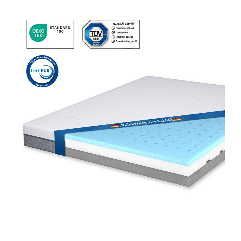 eazzzy Deluxe Matratze  | 180 x 200 x 20 cm von Genius