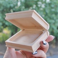 Bücherbox 95 X 75 Mm - Umweltfreundlich Aus Erlenholz Holzbuch von GeniusesOfWood