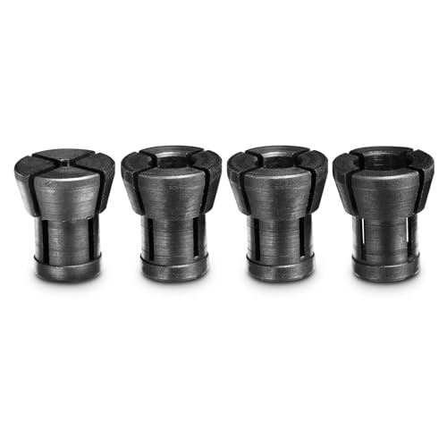 Genmitsu 4-teiliges Oberfräsen-Spannzangen-Set, 1/8″ bis 5/16″ Oberfräsen-Spannzangen-Zubehör für Kantenfräse, CNC-Maschine und Treiber von Genmitsu