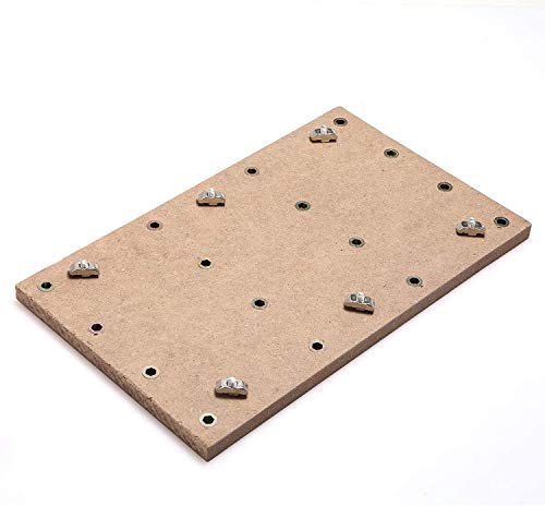 Genmitsu CNC MDF-Arbeitsoberfläche für 3018 CNC-Fräser, 30 x 18 x 1,2cm, M6-Löcher (6mm) von Genmitsu