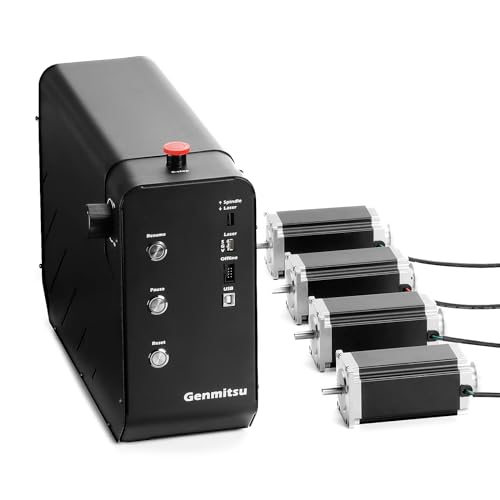 Genmitsu DM542 Driver CNC Control Controller Box mit 4PCS Nema 23 112mm Schrittmotoren, Upgrade Kit für Genmitsu PROVerXL 4030 V1 CNC Router Fräsen Graviermaschine Genmitsu DM542 Driver CNC Control Controller Box mit 4PCS Nema 23 112mm Schrittmotoren, Upgrade Kit für Genmitsu PROVerXL 4030 V1 CNC Router Fräsen Graviermaschine von Genmitsu