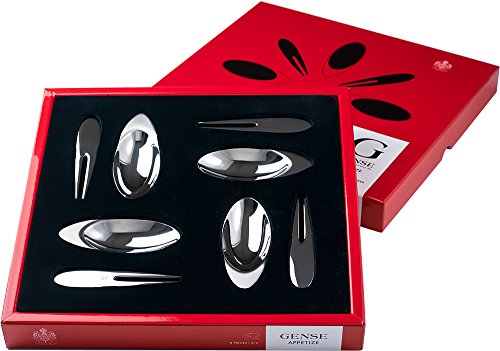 Gense Design Nedda EL-Asmar Appetize Anfänger-Set, silberfarben, 8-teilig von Gense