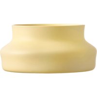 Gense - Dorotea Keramikvase, 25 x 12 cm, mellow yellow von Gense