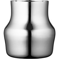 Gense - Dorotea Vase, 18 x 19,5 cm, glänzender Stahl von Gense