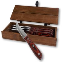 Gense - Old Farmer Steak Messer XL, Holz / Stahl (4er-Set) von Gense