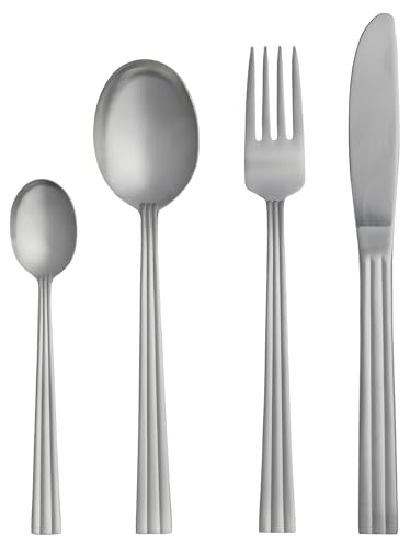 Gense Thebe Besteck Set 6 Personen, 24 Teiliges Besteckset, Essbesteck Set aus Mattem Edelstahl, Spülmaschinenfest, Skandinavisches Design Gense Thebe Besteck Set 6 Personen, 24 Teiliges Besteckset, Essbesteck Set aus Mattem Edelstahl, Spülmaschinenfest, Skandinavisches Design von Gense