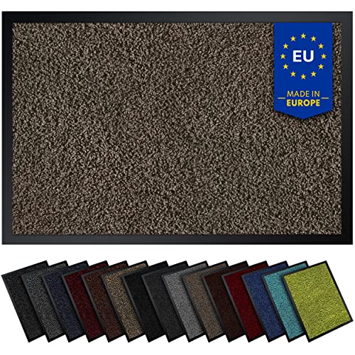 Gentle North Hochwertige Fußmatte Sand 80x120 groß für Innen & Außen - Schmutzfangmatte rutschfest, waschbar & wetterfest - Fussmatte für Eingangsbereich & Aussenbereich - Läufer Flur dünn von Gentle North