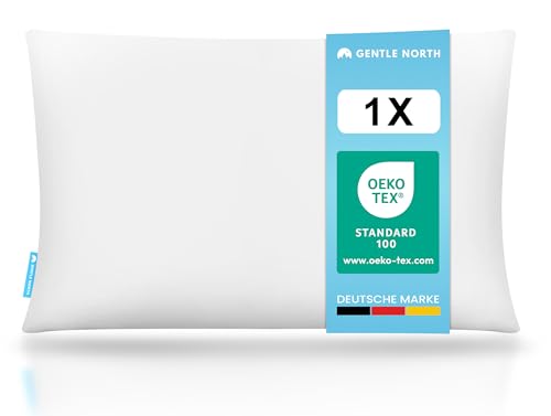 Gentle North Hochwertiges Kopfkissen 40x60 cm für Kinder - Flaches Kinderkopfkissen ab 2 Jahre hyperallergen - Waschbar bis 60°C & höhenverstellbar - Oeko-Tex Zertifiziert & Made in Europe Gentle North Hochwertiges Kopfkissen 40x60 cm für Kinder - Flaches Kinderkopfkissen ab 2 Jahre hyperallergen - Waschbar bis 60°C & höhenverstellbar - Oeko-Tex Zertifiziert & Made in Europe von Gentle North