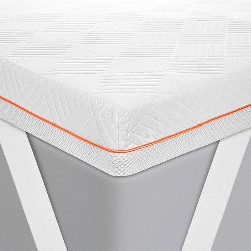 Hochwertiger Topper 90x200cm 7cm hoch - H2/H3 Matratzentopper mit weicher Gel-Memory- und stützender Komfortschicht - Ökotex 100 Zertifiziert - Bezug atmungsaktiv & waschbar von Gentle North