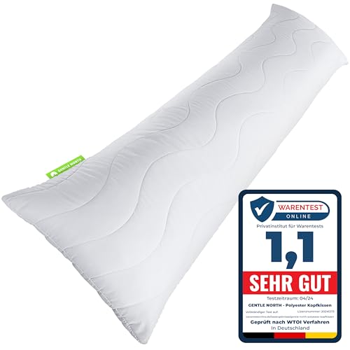 Hochwertiges Seitenschläferkissen - Langes Kissen für Seitenschläfer - Body Pillow - Körperkissen für Erwachsene mit Mikrofaser-Füllung (40 x 145 cm) - Ökotex - Schlafkissen Waschbar von Gentle North