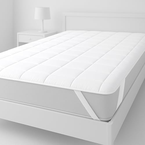 Matratzenschoner 200 x 200 cm - Matratzenauflage für Matratzen bis 30cm - Bei 60°C waschbar & Öko-Tex Zertifiziert für mehr Hygiene im Bett - Unterbett als Schutz für Boxspringbett & Topper Matratzenschoner 200 x 200 cm - Matratzenauflage für Matratzen bis 30cm - Bei 60°C waschbar & Öko-Tex Zertifiziert für mehr Hygiene im Bett - Unterbett als Schutz für Boxspringbett & Topper von Gentle North