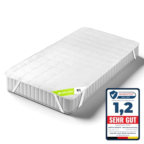 Matratzenschoner 90 x 200 cm - Matratzenauflage für Matratzen bis 30cm - Bei 60°C waschbar & Öko-Tex Zertifiziert für mehr Hygiene im Bett - Unterbett als Schutz für Boxspringbett & Topper von Gentle North