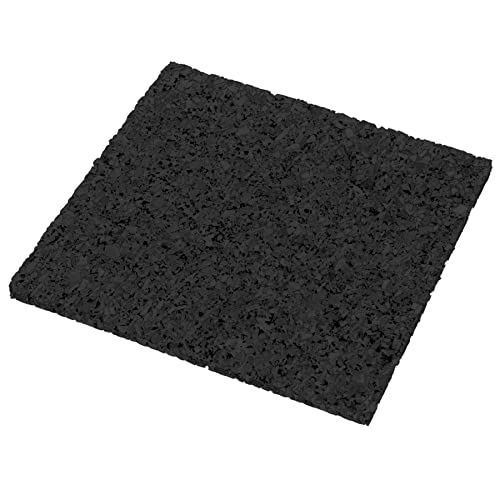 Terrassenpads 90 x 90 x 3mm (100 Stk.) - Terrassen Pads aus Gummi - Unterlegpads aus Gummigranulat für Pool und Balkon - Gummipads für WPC Terrassendielen und Terrassenplatten - Schwarz von Gentle North