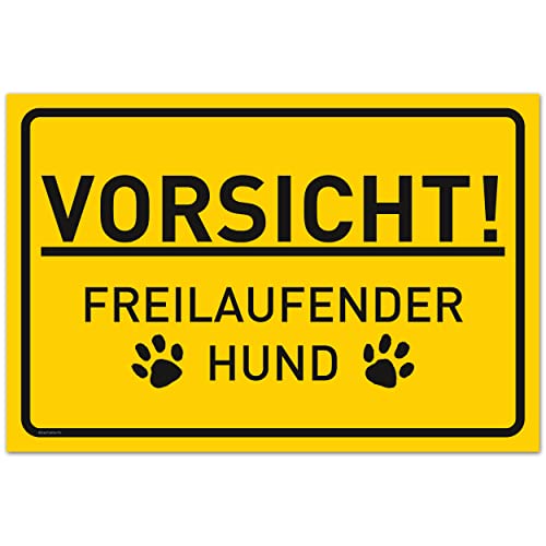 Schild Vorsicht Hund (30x20 cm Kunststoff) Warnung vor dem Hund Schilder - Schild Hund Warnung aus hochwertigem Kunststoff - Hundeschilder Warnung Schild Vorsicht Hund (30x20 cm Kunststoff) Warnung vor dem Hund Schilder - Schild Hund Warnung aus hochwertigem Kunststoff - Hundeschilder Warnung von Gentle North
