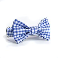 Elie Gingham Hundehalsband // Handgefertigtes Handgemachtes Hunde Halsband Accessoire Sommer Strand von GentleCollar