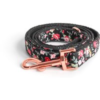 Vian Floral Hundeleine // Luxus Handgemachte Schwarze Blumen Hunde Accessoire Mädchen Jungen Hochzeit Rose Gold von GentleCollar