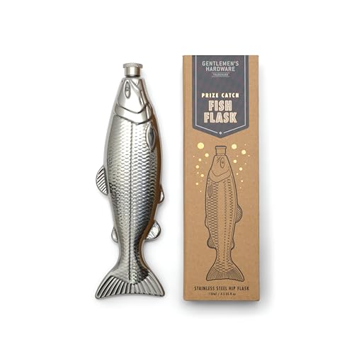 Gentlemen's Hardware Trinkflasche in Geschenkbox, Edelstahl, 130 ml, Fisch Gentlemen's Hardware Trinkflasche in Geschenkbox, Edelstahl, 130 ml, Fisch von Gentlemen's Hardware