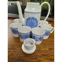 Vintage English Ironstone Pottery Ltd. Tee Und Tassen Set. 7Tlg. Guter Zustand, 1 Kleiner Chip | Siehe Bilder, Kein Riss Einige Haarrisse von GentlyLovedCA