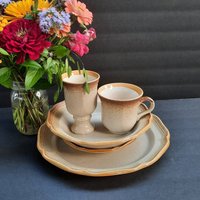 Vintage Mikasa Vollkorn Geschirr Set Teller, Becher, Teetasse, Schüssel von GentlyLovedCA