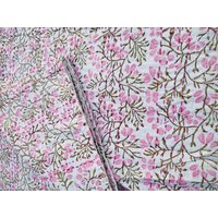 Kantha Quilt Rosa Floral Block Print Blumen Rosa Raum Dekor California King Bettdecke Hellrosa Decke Werfen von GenuineFabricworld