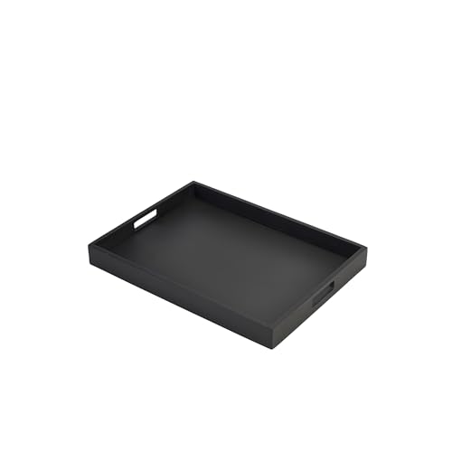 Butler-Tablett, 44 x 32 x 4,5 cm, Schwarz von Genware