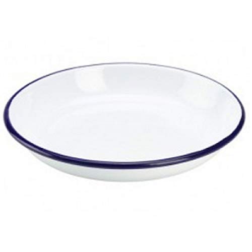 Genware 45620 Emaille Reis/Pasta Teller, 20 cm von Genware