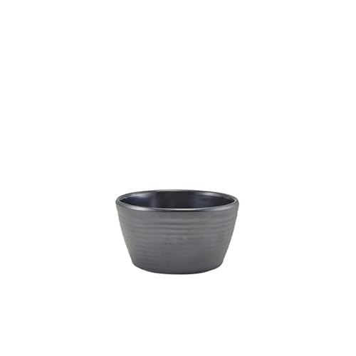 Genware Melamine Matt Black Ripple Ramekin 113ml/ 4oz von Genware