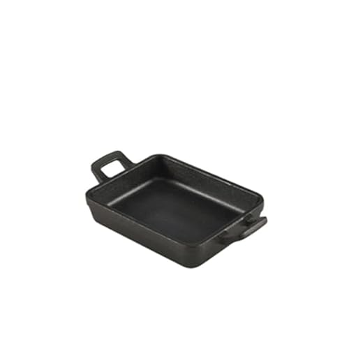 Genware Mini Cast Iron Rectangular Dish 14x11x3cm von Genware